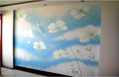 南江画墙绘怎么画好白云的蓬松感？