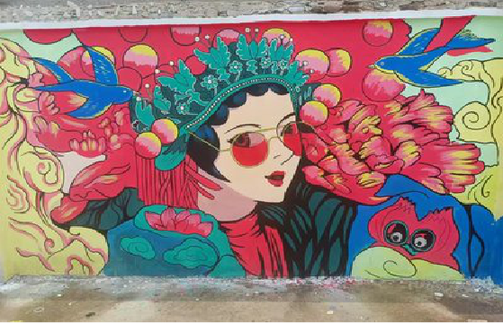 南江墙体彩绘-网红墙