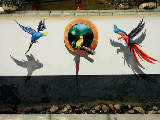 南江视觉错位-3D墙绘设计