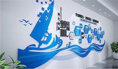 南江海浪主题文化墙如何设计？
