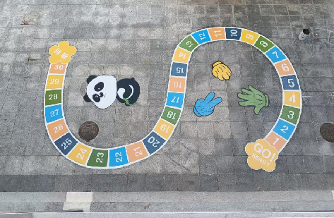 南江地面游戏彩绘