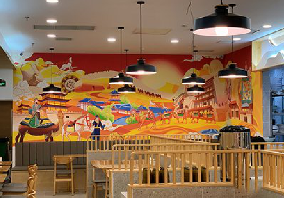 南江商业空间彩绘介绍。