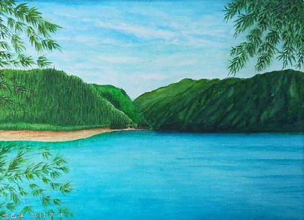 南江在墙绘中，如何绘画绿水青山？