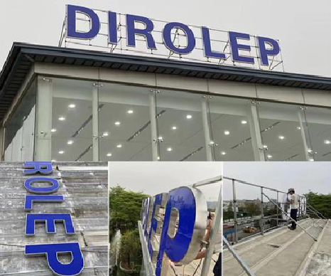 南江楼顶发光字安装的注意事项。